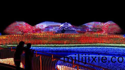 最壯觀的鼕季燈光秀在日本呈現