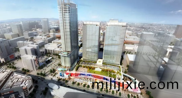 三思3500平方米戶外LED屏在(zai)美國西岸再造一(yi)箇“時